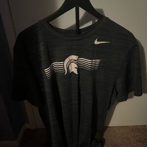 Nike Men's Green Michigan State Dri Fit T Shirt
